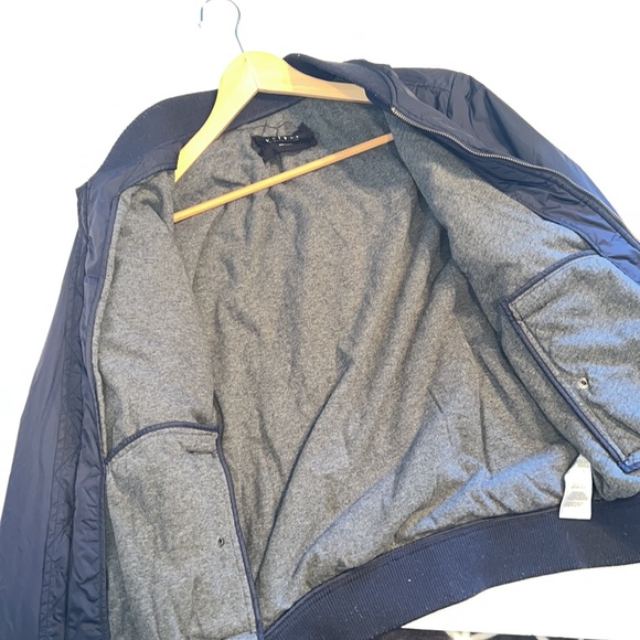 Velvet Graham Spencer windbreaker lined XL pockets full zip blue bomber jacket - Picture 8 of 11